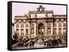 Trevi Fountain, 1890s-Science Source-Framed Stretched Canvas