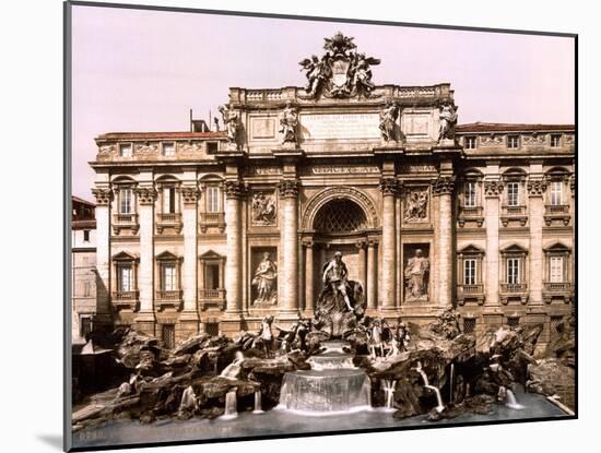 Trevi Fountain, 1890s-Science Source-Mounted Giclee Print