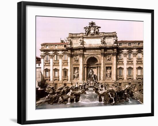 Trevi Fountain, 1890s-Science Source-Framed Giclee Print