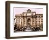 Trevi Fountain, 1890s-Science Source-Framed Giclee Print