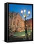 Trevi Fountain at Night, Rome, Italy-Walter Bibikow-Framed Stretched Canvas