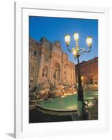 Trevi Fountain at Night, Rome, Italy-Walter Bibikow-Framed Photographic Print