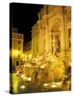Trevi Fountain at Night, Rome, Italy-Connie Ricca-Stretched Canvas