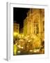 Trevi Fountain at Night, Rome, Italy-Connie Ricca-Framed Premium Photographic Print