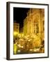 Trevi Fountain at Night, Rome, Italy-Connie Ricca-Framed Premium Photographic Print