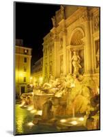 Trevi Fountain at Night, Rome, Italy-Connie Ricca-Mounted Photographic Print