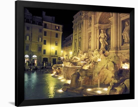 Trevi Fountain at Night, Rome, Italy-Connie Ricca-Framed Photographic Print