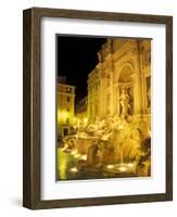 Trevi Fountain at Night, Rome, Italy-Connie Ricca-Framed Photographic Print