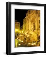 Trevi Fountain at Night, Rome, Italy-Connie Ricca-Framed Photographic Print