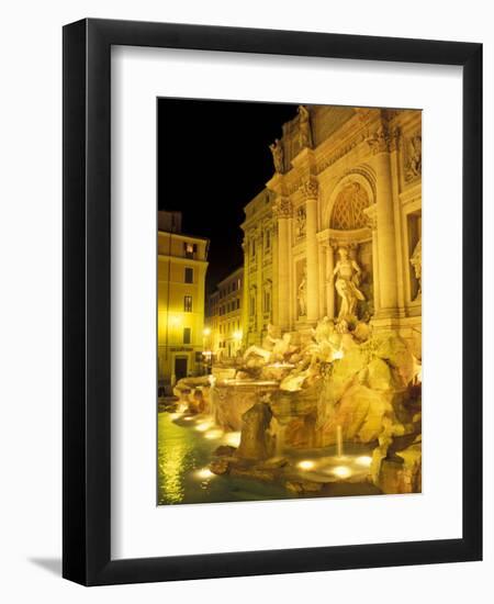 Trevi Fountain at Night, Rome, Italy-Connie Ricca-Framed Photographic Print