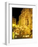 Trevi Fountain at Night, Rome, Italy-Connie Ricca-Framed Photographic Print