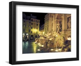 Trevi Fountain at Night, Rome, Italy-Connie Ricca-Framed Photographic Print