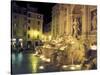 Trevi Fountain at Night, Rome, Italy-Connie Ricca-Stretched Canvas