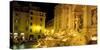 Trevi Fountain at Night, Rome, Italy-Connie Ricca-Stretched Canvas