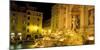 Trevi Fountain at Night, Rome, Italy-Connie Ricca-Mounted Photographic Print