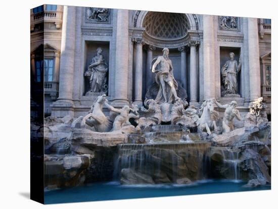 Trevi Fountain, Created by Nicola Salvi, Rome, Italy-Martin Moos-Stretched Canvas