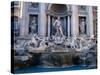 Trevi Fountain, Created by Nicola Salvi, Rome, Italy-Martin Moos-Stretched Canvas