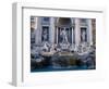 Trevi Fountain, Created by Nicola Salvi, Rome, Italy-Martin Moos-Framed Photographic Print