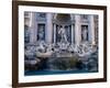 Trevi Fountain, Created by Nicola Salvi, Rome, Italy-Martin Moos-Framed Photographic Print