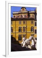 Trevi Fountain Detail, Rome, Italy-John Miller-Framed Photographic Print