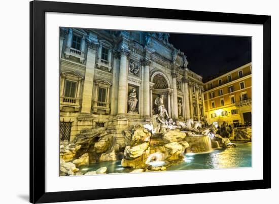 Trevi Fountain - Famous Landmark in Rome-bloodua-Framed Photographic Print