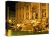 Trevi Fountain Illuminated at Night in Rome, Lazio, Italy, Europe-Nigel Francis-Stretched Canvas
