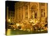 Trevi Fountain Illuminated at Night in Rome, Lazio, Italy, Europe-Nigel Francis-Stretched Canvas