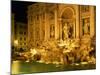 Trevi Fountain Illuminated at Night in Rome, Lazio, Italy, Europe-Nigel Francis-Mounted Photographic Print