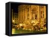 Trevi Fountain Illuminated at Night in Rome, Lazio, Italy, Europe-Nigel Francis-Framed Stretched Canvas