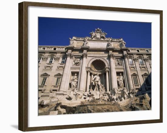 Trevi Fountain, One of the Landmarks of Rome, Lazio, Italy, Europe-Hans Peter Merten-Framed Photographic Print