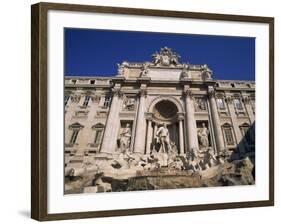 Trevi Fountain, One of the Landmarks of Rome, Lazio, Italy, Europe-Hans Peter Merten-Framed Photographic Print