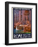 Trevi Fountain, Roma Italy 4-Anna Siena-Framed Premium Giclee Print