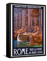 Trevi Fountain, Roma Italy 4-Anna Siena-Framed Stretched Canvas