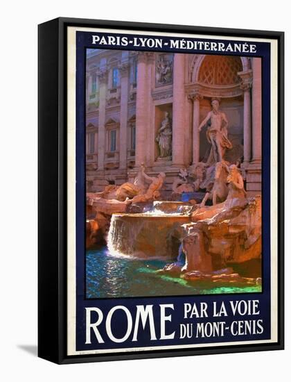 Trevi Fountain, Roma Italy 4-Anna Siena-Framed Stretched Canvas