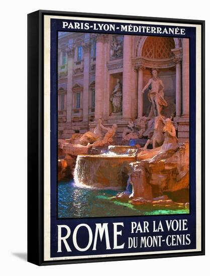 Trevi Fountain, Roma Italy 4-Anna Siena-Framed Stretched Canvas