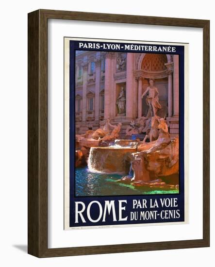 Trevi Fountain, Roma Italy 4-Anna Siena-Framed Giclee Print