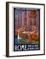 Trevi Fountain, Roma Italy 4-Anna Siena-Framed Giclee Print