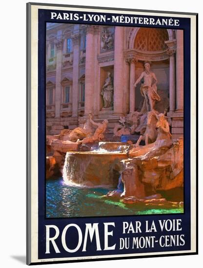 Trevi Fountain, Roma Italy 4-Anna Siena-Mounted Giclee Print
