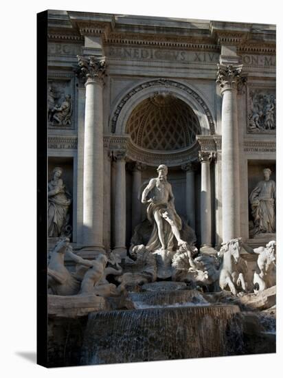 Trevi Fountain, Rome, Lazio, Italy, Europe-Charles Bowman-Stretched Canvas