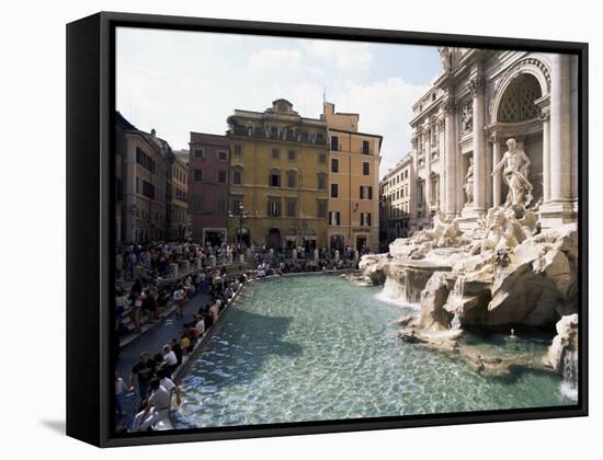 Trevi Fountain, Rome, Lazio, Italy-Hans Peter Merten-Framed Stretched Canvas