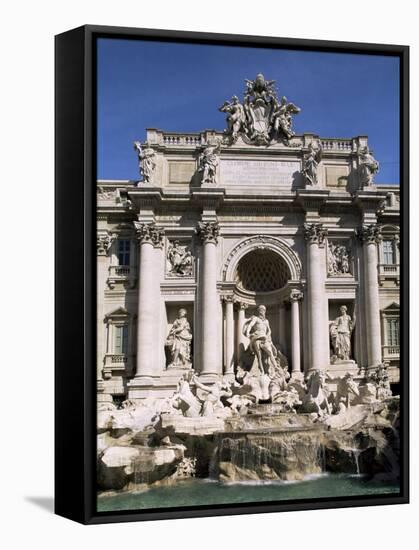 Trevi Fountain, Rome, Lazio, Italy-John Miller-Framed Stretched Canvas