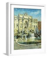 Trevi Fountain, Rome-Colin Campbell Cooper-Framed Giclee Print