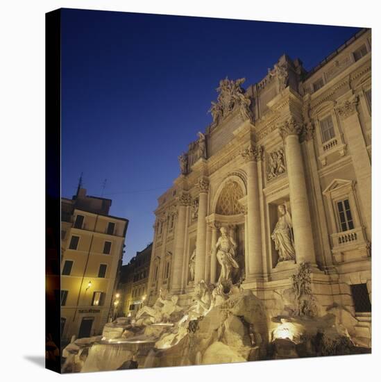 Trevi Fountain-Nicola & Giuseppe Nicola & Pannini-Stretched Canvas