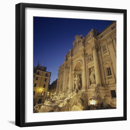 Trevi Fountain-Nicola & Giuseppe Nicola & Pannini-Framed Photo