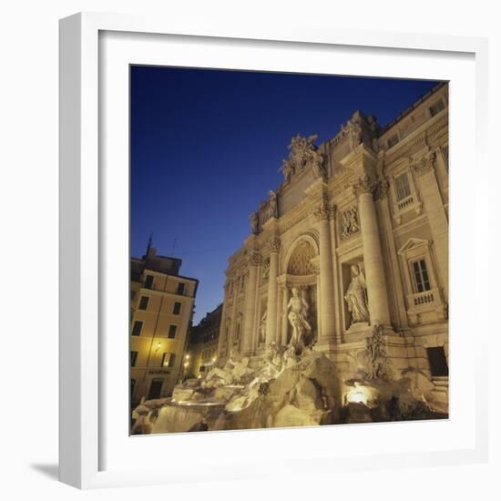 Trevi Fountain-Nicola & Giuseppe Nicola & Pannini-Framed Photo