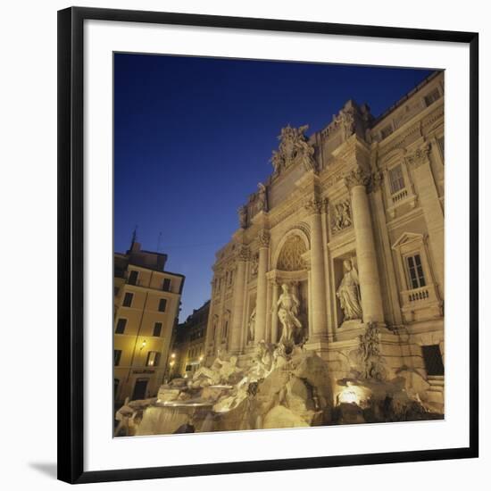 Trevi Fountain-Nicola & Giuseppe Nicola & Pannini-Framed Photo