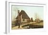 Treviso Countryside, on the Back of on the Sile, 1850-Guglielmo Ciardi-Framed Giclee Print