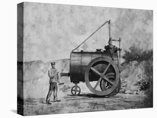 Trevithick's 1800 Engine-null-Stretched Canvas