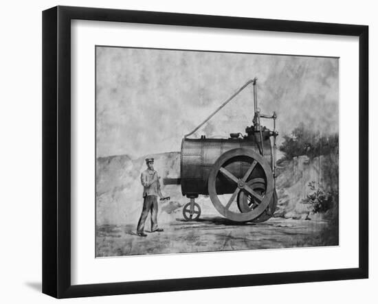 Trevithick's 1800 Engine-null-Framed Giclee Print