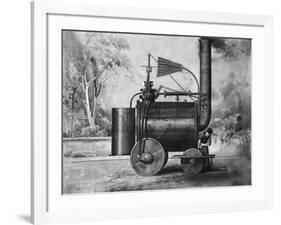 Trevithick's 1801 Engine-null-Framed Giclee Print